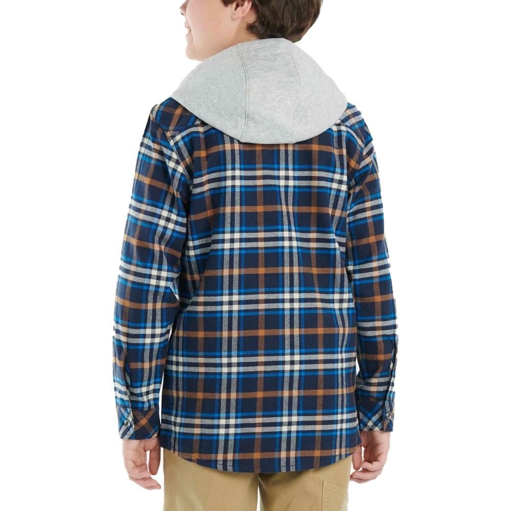 Carhartt Boy's Hooded Flannel Shirt - Traditions Clothing & Gift Shop