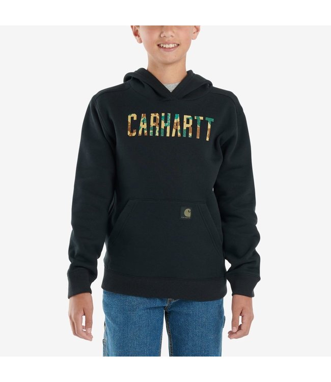 Carhartt Boy's Long-Sleeve Camo Logo Sweatshirt CA6327