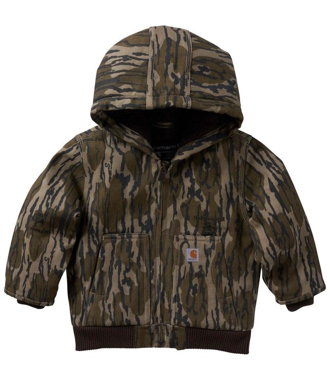 Carhartt Boy's Infant/Toddler Canvas Insulated Hooded Camo Active Jac CP8570