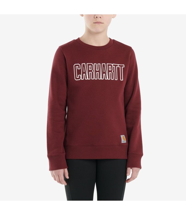 Carhartt Girl's Long-Sleeve Crewneck Sweatshirt CA9903