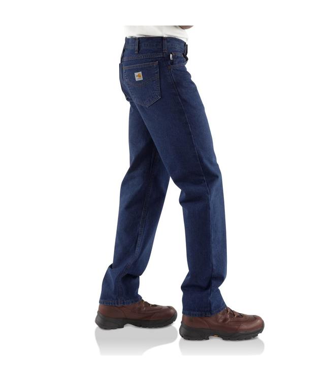 Carhartt Men's Relaxed Fit Signature Denim Flame-Resistant Jean FRB100
