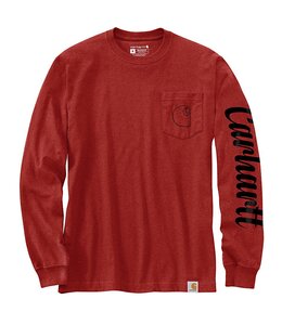 Carhartt Men's Relaxed Fit Heavyweight Long-Sleeve Pocket C Graphic T-Shirt 105421