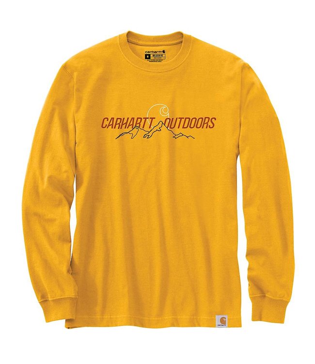 Carhartt Men's Relaxed Fit Heavyweight Long-Sleeve Outdoors Graphic T-Shirt 105427