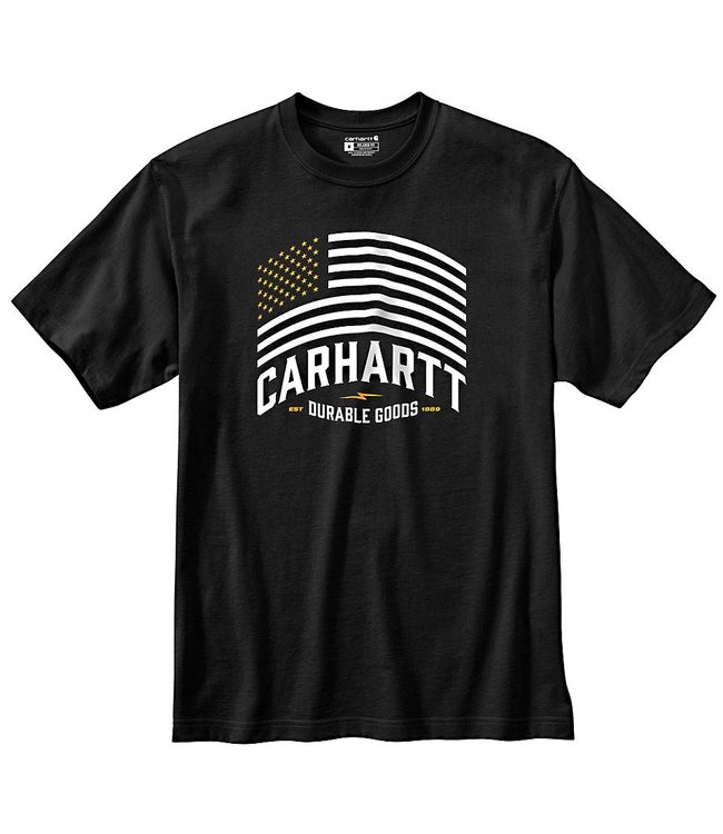 Carhartt Men's Relaxed Fit Midweight Short-Sleeve Flag Graphic T-Shirt 105929