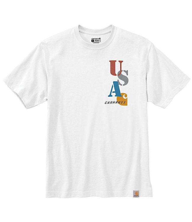 Carhartt Men's Relaxed Fit Midweight Short-Sleeve USA Graphic T-Shirt 105753