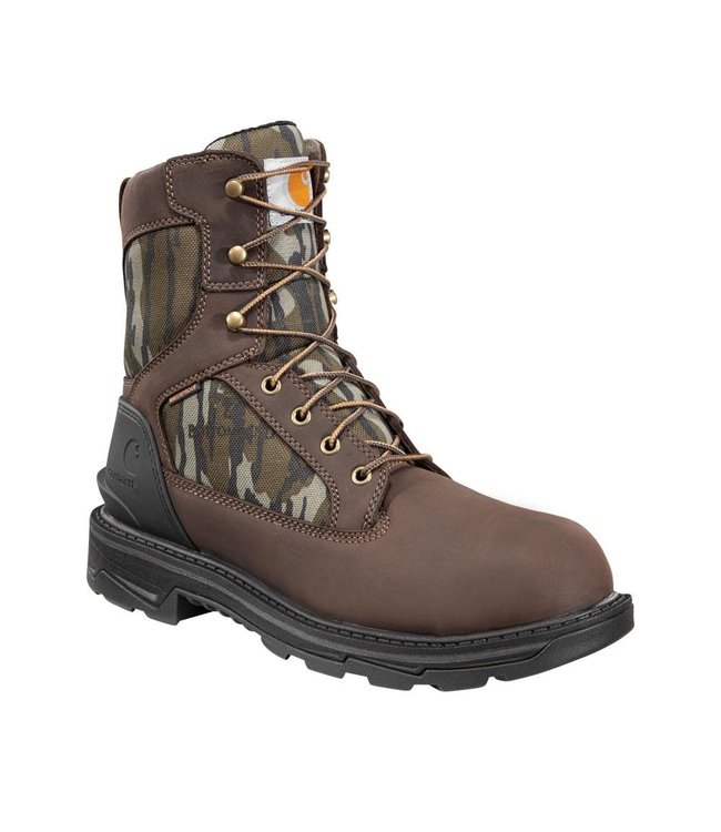 Carhartt Men's Ironwood Waterproof 8-Inch Camo Work Boot FT8002-M