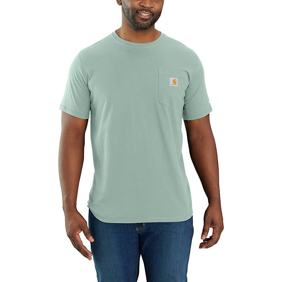 Carhartt Men's Force Relaxed Fit Midweight Short Sleeve Pocket T-Shirt - Dragonfly