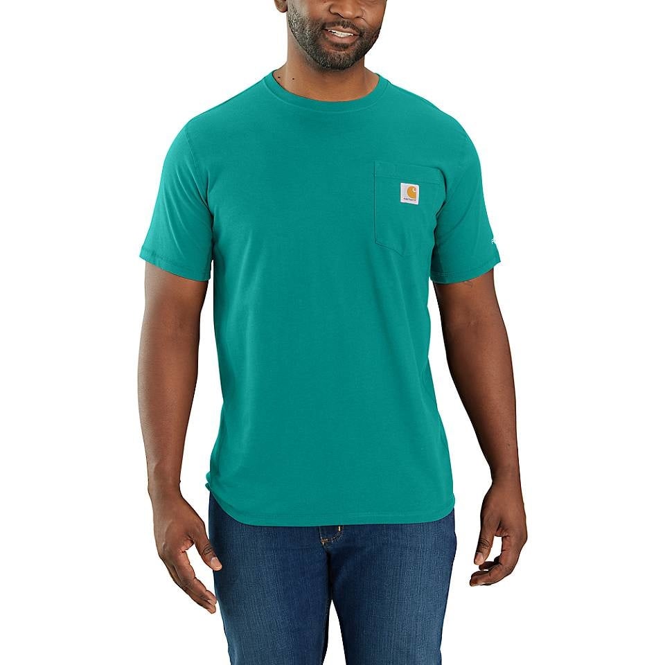 Carhartt Workwear 104616 Force Flex Pocket T-Shirts Short Sleeve FastDry®  Summer Loose Fit (Fall 2023 New Colours) - Clothing from MI Supplies  Limited UK