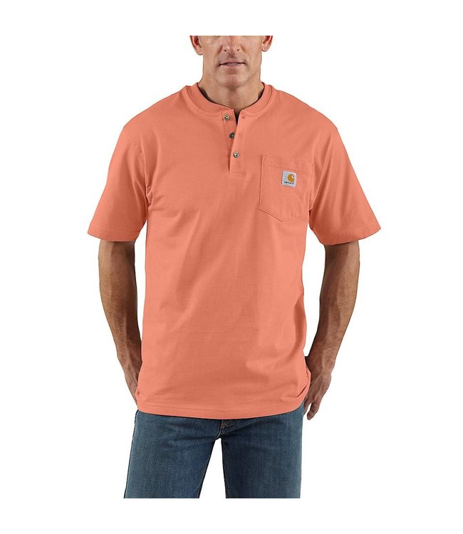 Carhartt Men's Short Sleeve Workwear Henley T-Shirt K84