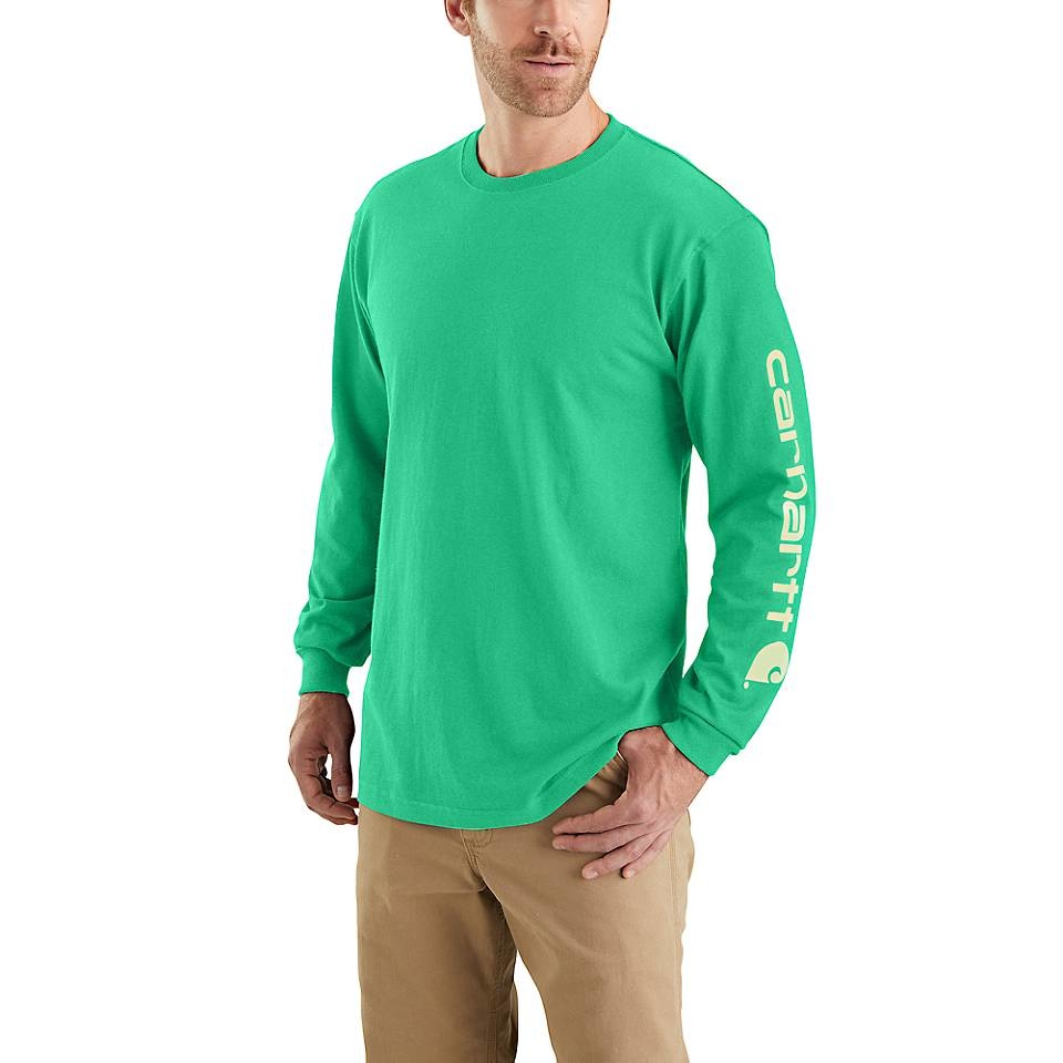 【Carhartt】 LONG-SLEEVE LOGO SLEEVE GRAPHIC T-SHIRT Carhartt Long-Sleeve Graphic Logo T-Shirt at Tractor Supply Co