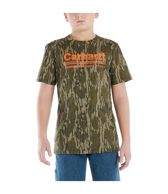 Carhartt Boy's Short-Sleeve Camo T-Shirt CA6370