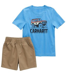 Carhartt Boy's Infant Short-Sleeve Off Road T-Shirt and Canvas Short Set CG8869