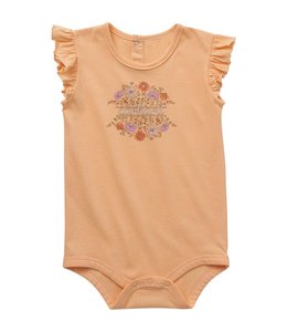 Carhartt Girl's Infant Short-Sleeve Floral Logo Bodysuit CA9954