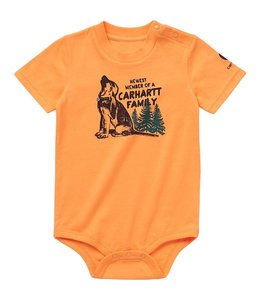 Carhartt Boy's Infant Short-Sleeve Dog Bodysuit CA6395