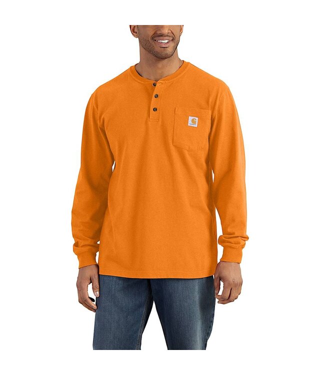 Carhartt Men's Workwear Long-Sleeve Henley T-Shirt K128