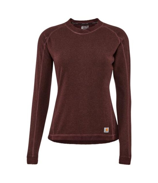 Carhartt Women's Force Heavyweight Synthetic Wool-Blend Fleece Base Layer Crewneck Top UH0180W
