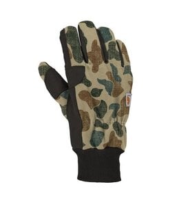 Carhartt Men's Insulated Duck Leather Knit Cuff Glove GL0801M