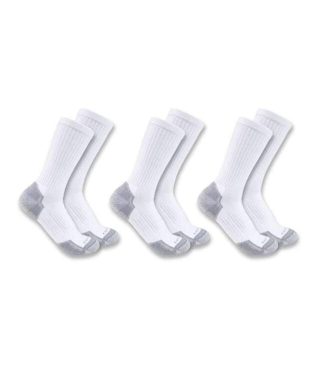 Carhartt Men's Midweight Cotton Blend Crew Sock 3-Pack SC6203M