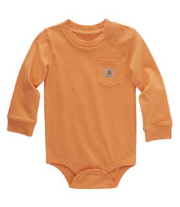 Carhartt Kid's Infant Long-Sleeve Pocket Bodysuit CA5001