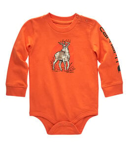 Carhartt Boy's Infant Long-Sleeve Deer Bodysuit CA6419