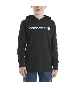 Carhartt Boy's Long-Sleeve Hooded Graphic T-Shirt CA6438