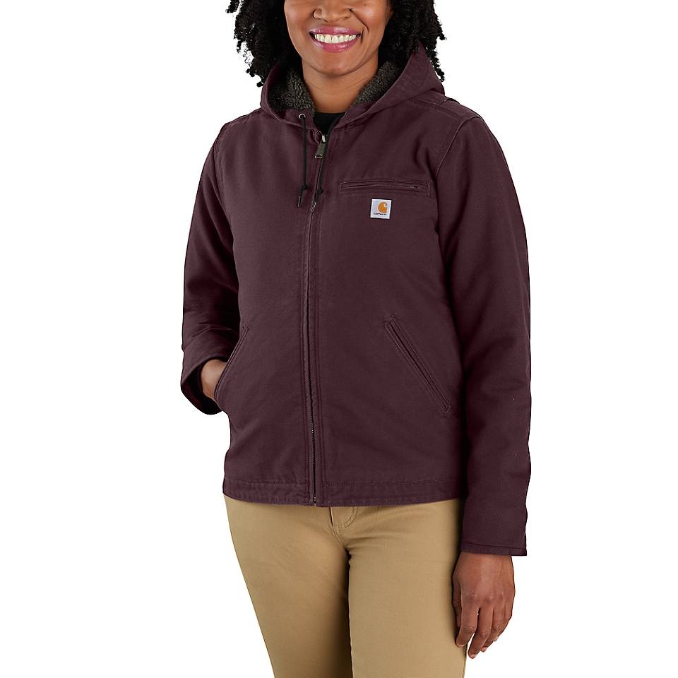 Carhartt Women's Washed Duck Sherpa Lined Jacket - Traditions Clothing &  Gift Shop