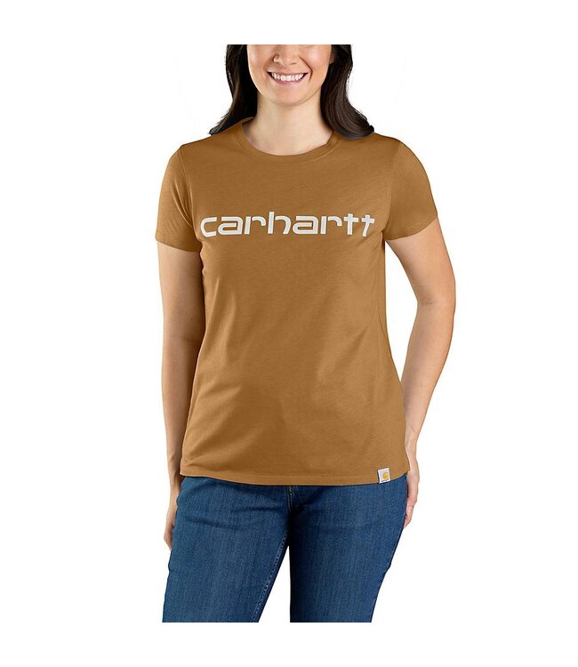 Carhartt Women's Relaxed Fit Lightweight Short-Sleeved Logo Graphic T-Shirt 105764