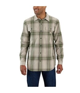 Carhartt Men's Loose Fit Heavyweight Flannel Long-Sleeve Plaid Shirt 105947