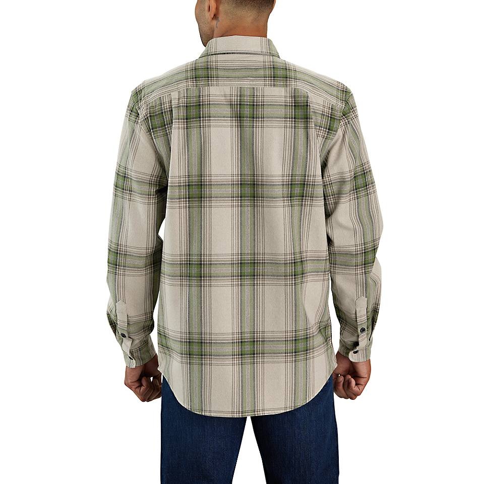 Carhartt Men's Loose Fit Heavyweight Flannel Long-Sleeve Plaid