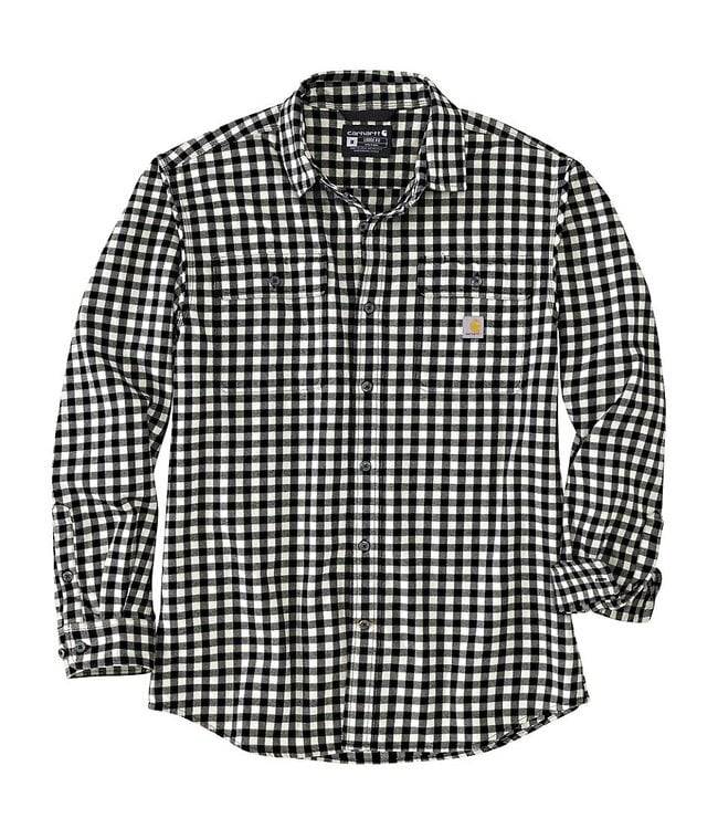 Carhartt Men's Loose Fit Heavyweight Flannel Long-Sleeve Plaid Shirt 105947