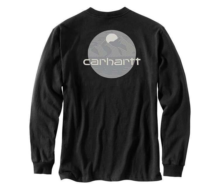 PC Carhartt Force ® Cotton Delmont Long Sleeve T-Shirt - Black – CR Graphics