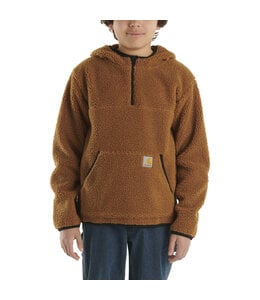 Carhartt Boy's Long-Sleeve Fleece Hooded Half-Zip Sweatshirt CA6471