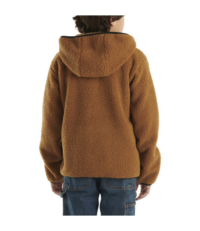 Carhartt Boy's Long-Sleeve Fleece Hooded Half-Zip Sweatshirt CA6471