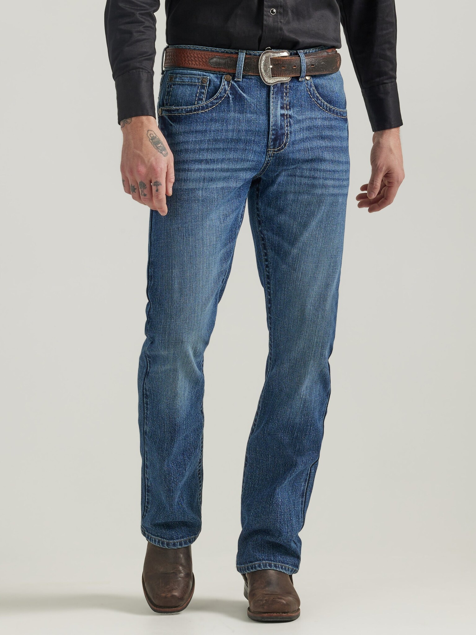 Wrangler Men's Rock 47 Slim Fit Bootcut Jean - Traditions Clothing ...