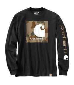 Carhartt Men's Relaxed Fit Heavyweight Long-Sleeve Camo C Graphic T-Shirt 105959