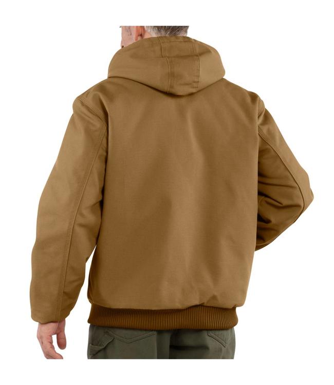 Carhartt Men's Duck Quilted Flannel-Lined Active Jacket J140