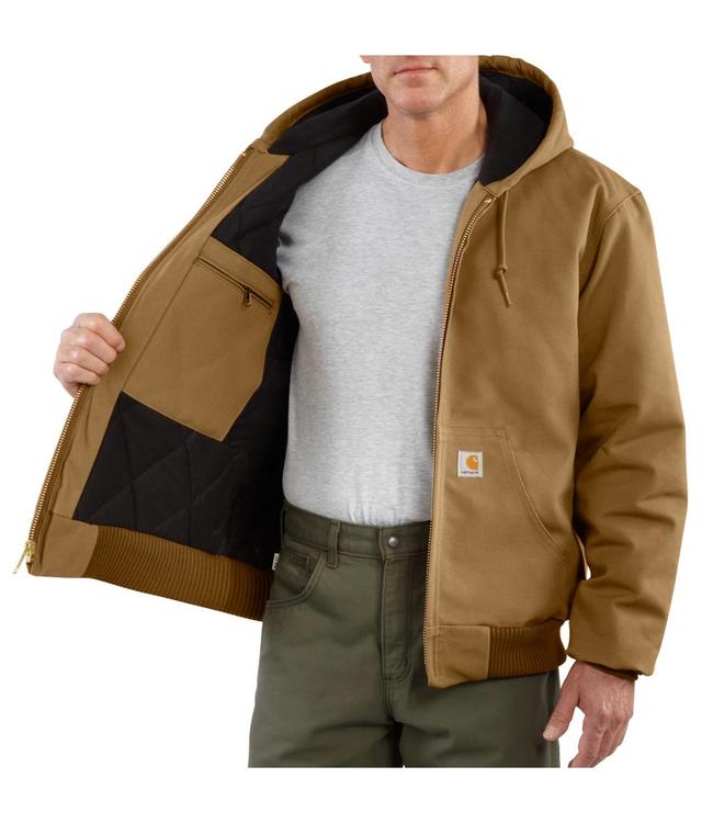Carhartt Men's Duck Quilted Flannel-Lined Active Jacket J140