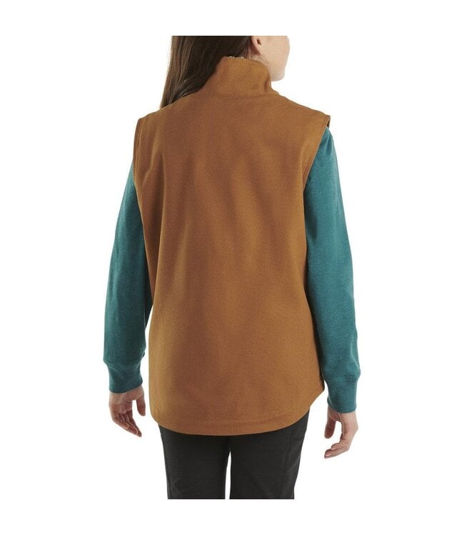 Carhartt Girl's Canvas Sherpa Lined Vest CR9902
