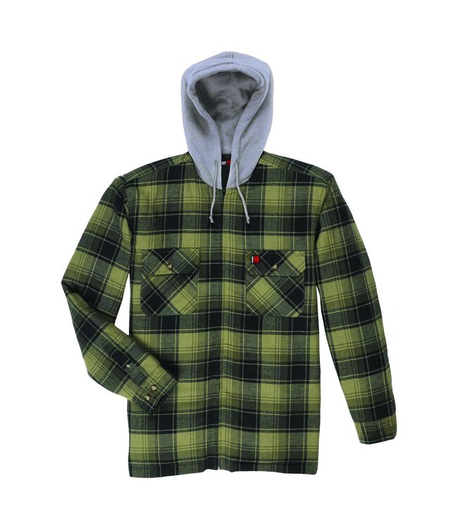 Wrangler Men's Riggs Workwear Long-Sleeve Hooded Flannel Work Jacket 112330072