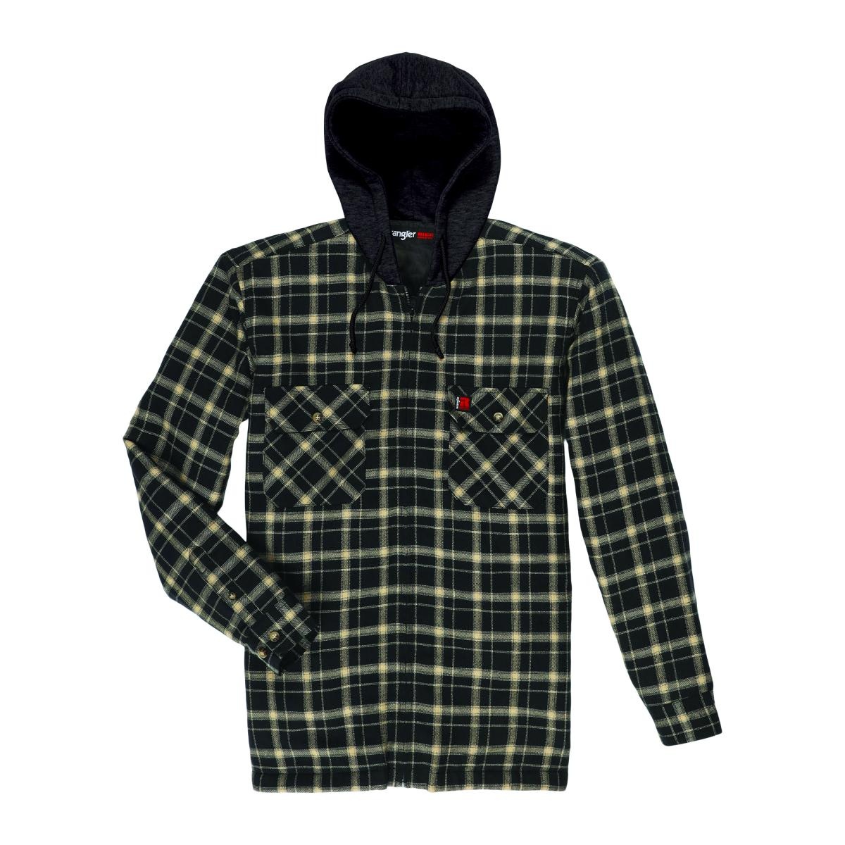 Wrangler Men's Riggs Workwear Long Sleeve Hooded Flannel Work