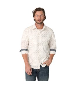 Wrangler Men's Retro Premium Long-Sleeve Shirt Button-Down Print Shirt 112324854