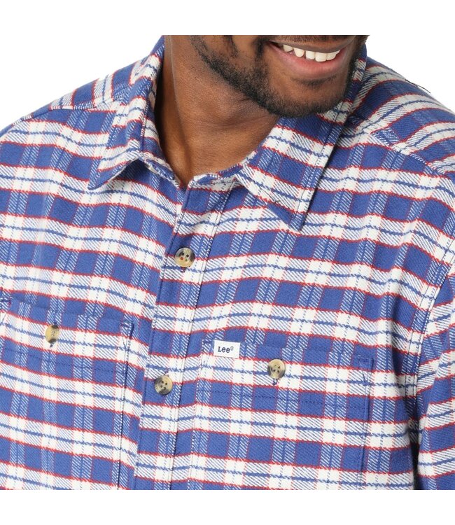 Wrangler Men's Lee Workwear Long-Sleeve Button-Down Overshirt 112321668