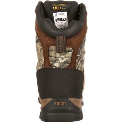 ROCKY Core Waterproof Boots - 800G Insulated Hunting & Hiking Boots With Mossy Oak Camo