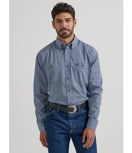 Wrangler Men's George Strait Long-Sleeve Button Down Two Pocket Shirt 112338107
