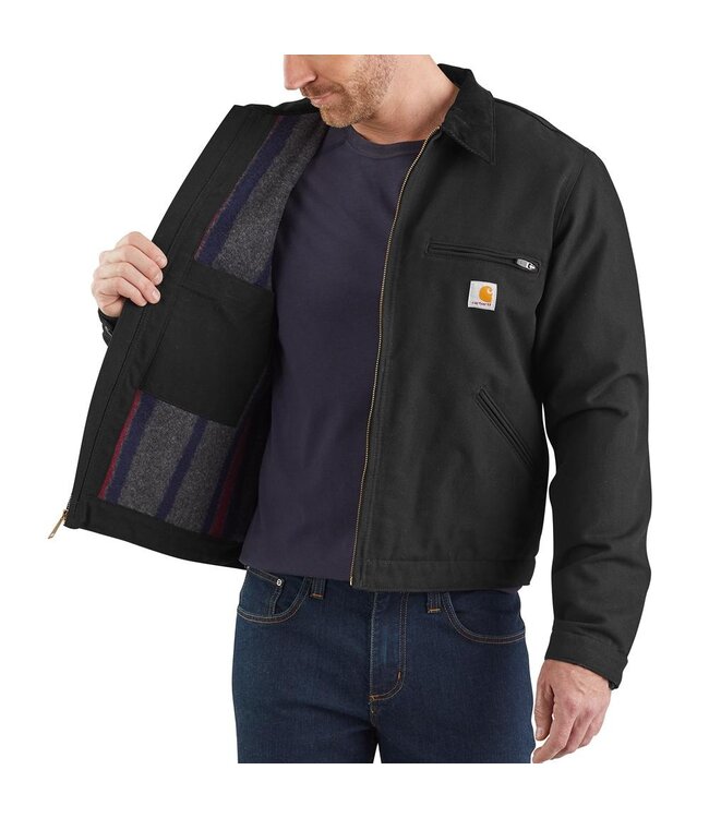 Carhartt Men's Relaxed Fit Duck Blanket-Lined Detroit Jacket 103828