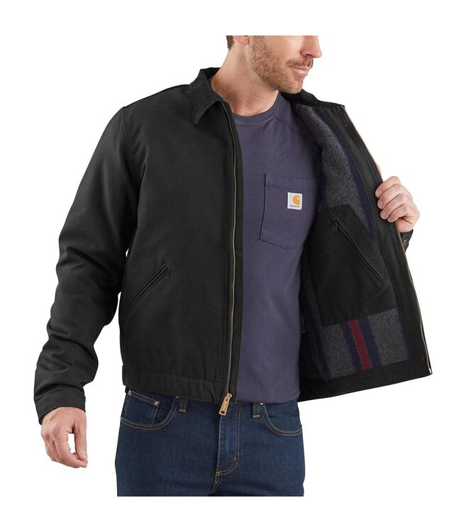 Carhartt Men's Relaxed Fit Duck Blanket-Lined Detroit Jacket 103828
