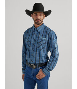 Wrangler Men's Logo Long-Sleeve Western Shirt 112337439