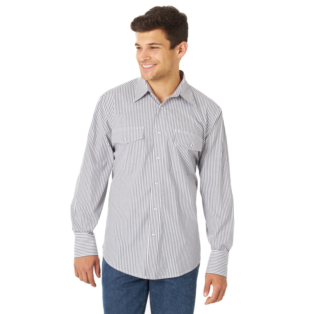 Traditions Clothing - Shirt Wrangler Men\'s Wrinkle Snap Resist Gift & Long-Sleeve Western Shop