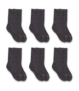 Carhartt Boy's Lightweight Crew Sock 6-Pack SC0696J