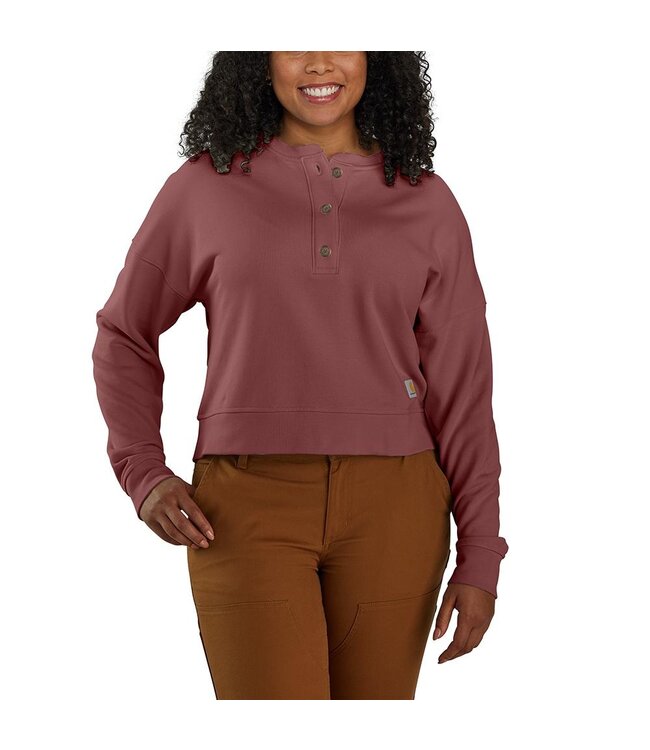 Carhartt Women's Loose Fit Midweight French Terry Henley Sweatshirt 106182